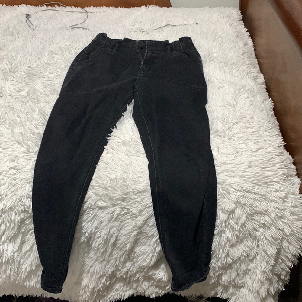 Black pants , high waisted , American eagle